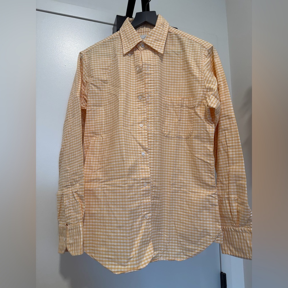 Brooks Brothers Black Fleece (Thom Browne) Yellow Gingham Shirt